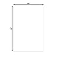 thumbnail image 2 of White 24x36 Uncut Art Mat Board - No Opening - 10 Mats, 2 of 7