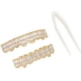 thumbnail image 3 of Teeth Set, Safe To Use Convenient To Use Hip Hop Teeth Grills  for  Parties for Men and Women Golden, 3 of 8