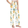 thumbnail image 2 of FORMRS Women's Pajama Pants with Pockets Soft Comfy Loungewear Sleep Bottom, Sizes S-2XL, Pineapple, 2 of 8