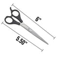thumbnail image 5 of Professional Hair Cutting Scissors, Sharp Razor Edge Hairdressing Scissors Salon Hair Scissors,Stainless Steel, Lightweight Haircut Scissor (Hair Cutting Scissors-Black), 5 of 6