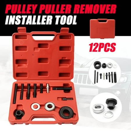 12 pcs Professional Car Power Steering Pump Alternator Pulley Repair Removal Puller For Auto Air Condition Garage (Best Way To Air Condition A Garage)
