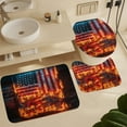 thumbnail image 6 of Flag Of The United States 4 Piece Shower Curtain Sets, with Non-Slip Rugs, Toilet Lid Cover And Bath Mat, for Bathroom Decor Set, 6 of 8