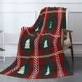 thumbnail image 3 of XMXT Flannel Warm Throw Blanket, Christmas Plaid Tree Bedroom Decor Blankets for Bed Couch Living Room, 50 x 70 inches, 3 of 9