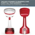 thumbnail image 4 of Rowenta X-Cel Easy Steam Handheld Steamer for Clothes, Garment Steamer, 1400 Watts, 5 oz Removable Tank, Portable, 15 Second Heat Up, Red, DR7112, 4 of 9