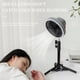 thumbnail image 2 of Ventilador de camping recargable de 10000 mAh, ventilador de tienda operado con luz de camping, ventilador portátil, con clip para trípode, tienda de campaña, tienda de campaña, (gris claro), 2 of 5