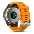 thumbnail image 5 of fenix 5 Plus Sapphire, Titanium with solar flare orange band, 5 of 9