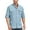 Blue, variant on Long Sleeve Fishing Shirts for Men Quick Dry Hiking Work Shirt Sun Protection UV UPF 50 Button Down Tops With Mesh Line Outdoor Safari