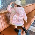 thumbnail image 6 of Lindreshi Toddler Girl Coats and Jackets Kids Girls Winter Warm Thick Wing Hooded Down Coat Down Jacket Padded Overcoat, 6 of 9