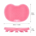 thumbnail image 2 of Non-Slip Silicone Foot Scrubber and Lazy Back-Scrubbing Mat with Suction Cups – Shower Back & Foot Scrubber, Wall Mounted Back Scrubber Silicone Bath Massage Cushion Brush, Bathroom Wash Foot Mat, 2 of 8