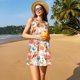 thumbnail image 3 of Fotbe Flowers And Birds Watercolor Vestido de Verano sin Mangas para Mujer – Vestido Midi Línea A, Estilo Camiseta Floral, Vestido Playero Casual y Fluido, 3 of 7