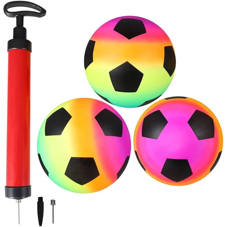 Kickball Raimbow YDHely Rainbow Playground Balls Inflatable Kickball Beach Sport Ball ...