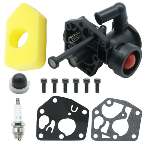 Anxingo 795475 Carburetor＆698369 Air Filter Kit Replacement for Briggs & Stratton 09J902 09L502 09S502 09T502