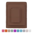 thumbnail image 3 of Lavish Home Series 1200 3 Piece Twin Sheet Set - Chocolate, 3 of 8