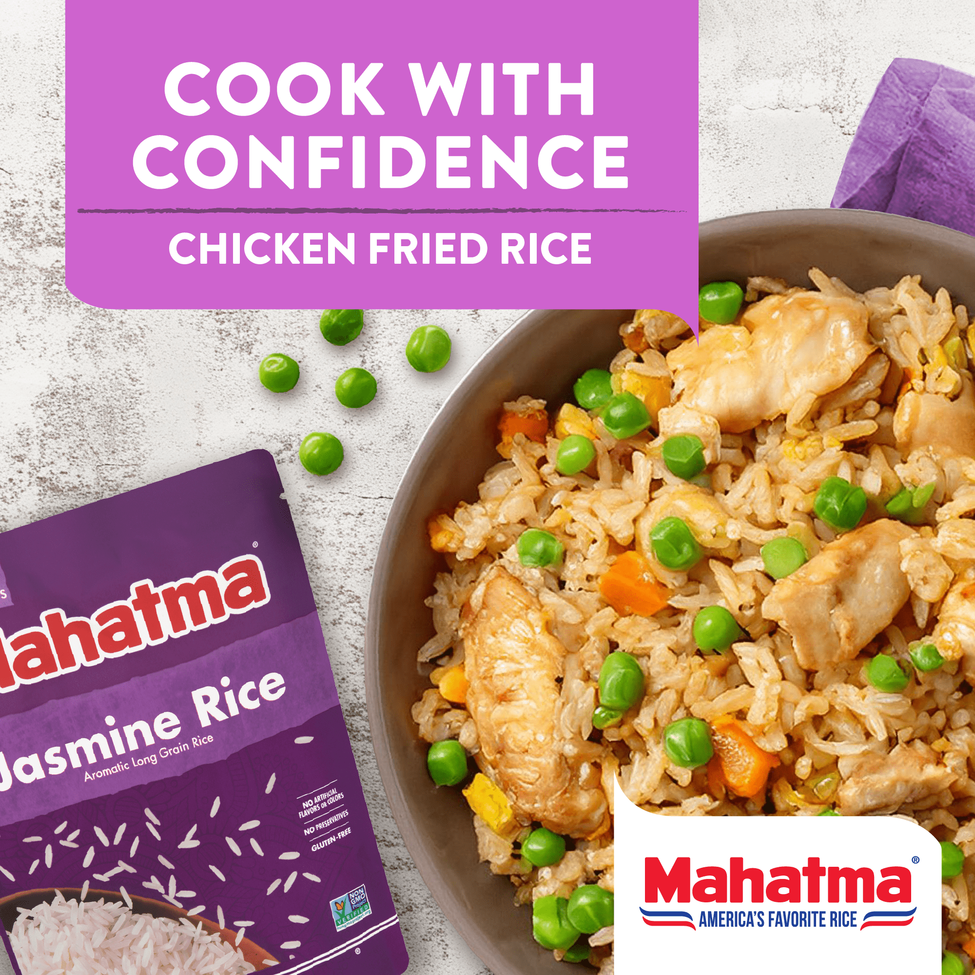 (6 pack) Mahatma Ready-to-Eat White Jasmine Rice, Microwavable Rice, 8.8 oz Pouch
