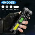 thumbnail image 5 of TEYJRY Rechargeable Solar LED Flashlight, 60000 Lumens, 4 Modes, Fast Charging, Battery Display, IPX5 Waterproof, 5 of 9