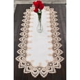 thumbnail image 5 of Gold European Lace and Antique Jacquard Fabric Table Runner (14" x 26" | 16" x 35"/44"/54" 14"x70"), 5 of 5