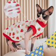 thumbnail image 3 of PUMYPOREITY Vêtements pour Chat Sphynx, Chandail Extensible, Chemise Douce, Pyjama Chandail, Col Roulé pour Sphynx, Cornish Rex, Devon Rex, Rouge, TP, 3 of 6