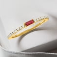thumbnail image 3 of Pure Collection by Ross-Simons 0.10 Carat Ruby and .19 ct. t.w. Diamond Ring in 14kt Yellow Gold, Women's, Adult, 3 of 6