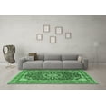 thumbnail image 3 of Ahgly Company Indoor Square Medallion Emerald Green Traditional Area Rugs, 7' Square, 3 of 4