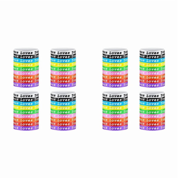 72Pcs Jesus Loves You Silicone Wristbands Colorful Rubber Bracelets Christian Silicone Wristbands Adult Youth