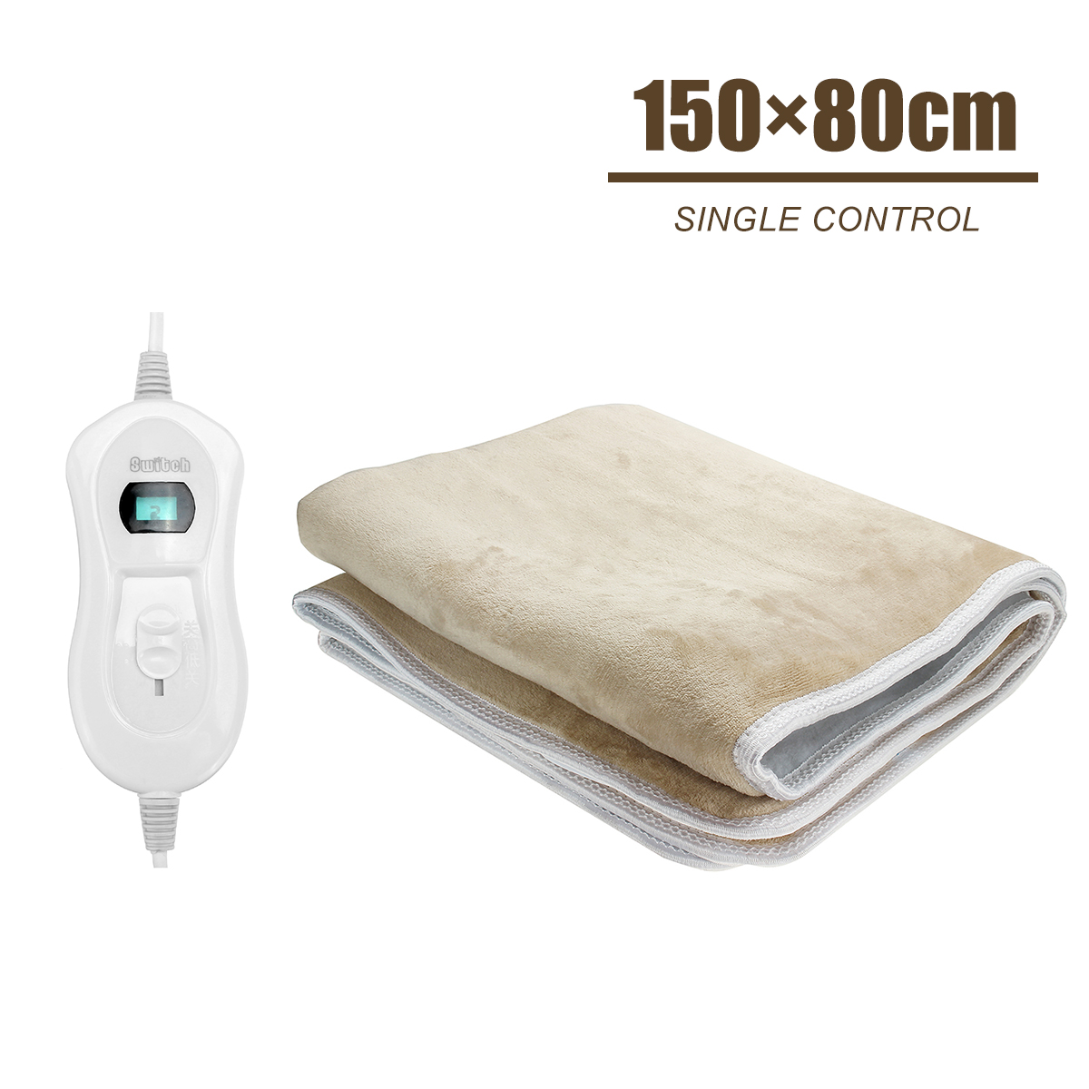 220V Electric Heated Flannel Blanket Waterproof Household With Dual