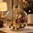 thumbnail image 6 of Glowing Christmas Story Ornament,Light-Up 3D Miniature Scene Clear PVC Globe Christmas Tree Ornament, Festive Keepsake Gift for Home Christmas Party Decoration, 6 of 7