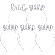 5-Pack Bridal Shower Headbands Bachelorette Tiara Accessory for Bridal Squad