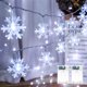 thumbnail image 2 of Luces de Navidad, luces de cadena de copos de nieve, 6M 40 piezas de luces de hadas LED que funcionan con pilas, para el jardín del banquete de boda del dormitorio interior con LingWen 9024715014092, 2 of 5