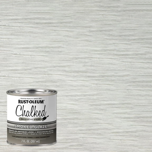 4 Pack, Smoked Glaze, Rust-Oleum Specialty Chalked Matte Paint - 349609, 1/2 Pint