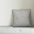 thumbnail image 2 of Creative Products Grey and White Dotted Diamond 20x20 Spun Poly Pillow, 2 of 2