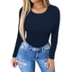 thumbnail image 2 of Xishao Women's Round Neck Short Sleeve T Shirts Basic Bodysuits Xishao ropa, 2 of 2