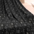 thumbnail image 3 of Black Cosmic Pattern Blanket,Comfortable Soft Lamb Wool Throw Blanket,All Season,Warm Lightweight Blankets for Sofa Bed Couch Living Room Chair,40"x50", 3 of 4