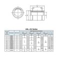 thumbnail image 2 of Linear Ball Bearings, 25mm Bore Dia, 40mm OD, 59mm Length (LM25UU Pack of 4), 2 of 5