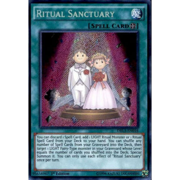 YuGiOh Dragons of Legend: Unleashed Secret Rare Ritual Sanctuary DRL3-EN016