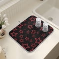 thumbnail image 7 of Ryvnso Stars Dish Drying Mat for Kitchen Countertop 18x24 Large Dish Pad Drainer Rack Dish Sink Mats, 7 of 7