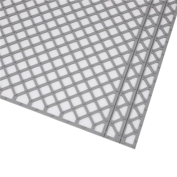 Ruvati RVA48310GR 25.87 x 15.75 in. Silicone Bottom Rinse Grid Sink Mat, Gray