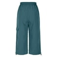 thumbnail image 5 of RQYYD Capri Pants for Women's Hiking Capris Quick Dry Lightweight Ladies Summer Cargo Pants for Travel Camping, 5 of 6