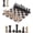 Black and Coral, variant on Elborse Marble Chess Set 12" Oceanic & Black Family Board Games, 32 Chess Pieces & 2 Extra Queens, Travel Chess Set, Strategy Board Games for Adults