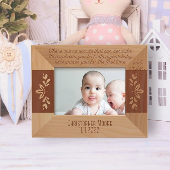 There Are No Words That Can Describe The Euphoria You Feel Personalized Wooden Frame-5" x 3 1/2" Brown Horizontal