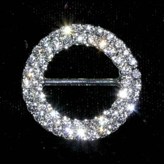 #8149 Double Row 1 1/8" Rhinestone Buckle