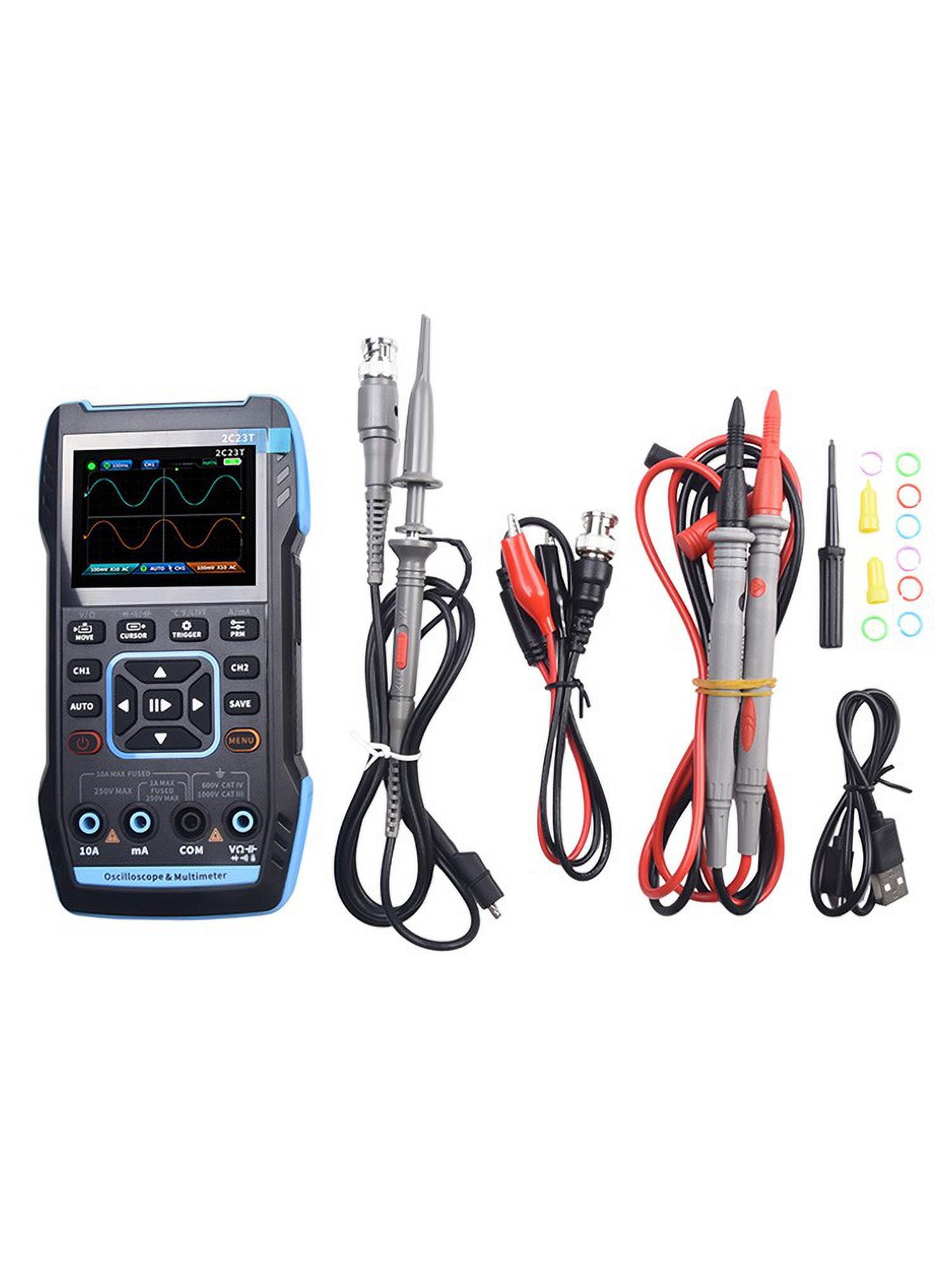 2C23T Handheld Digital Dual Channel Oscilloscope Multimeter 3in1 SignalGenerator