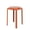 Orange, variant on LeisureMod Tresse Round Plastic Dining Stool, Mid-Century Modern Stackable Accent Stool with Wicker Top for Kitchen and Dining Room (Black)