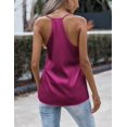 thumbnail image 4 of Zeagoo Women's Satin Tank Top V Neck Summer Camisole Soft Spaghetti Strap Shirt, 4 of 5