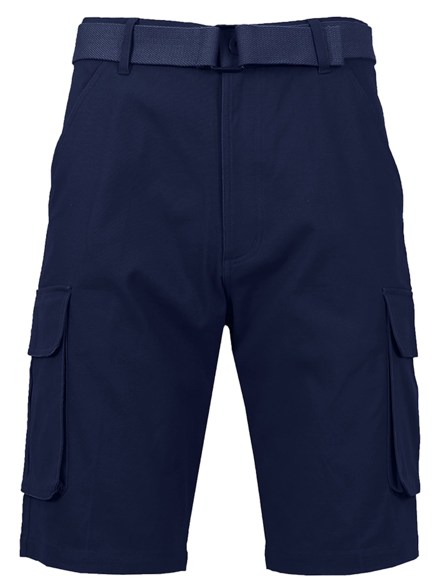 Men's Cotton Flex Stretch Cargo Shorts With Belt (Sizes, 30-42 