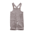 thumbnail image 3 of Toddler Baby Corduroy Suspender Rompers Solid Color Adjustable Strap Pockets Overalls 1 2 3 4 5T Kids Long Pants, 3 of 9