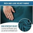 thumbnail image 4 of SUSUZI Recliner Cover 4-Pieces Recliner Stretch Armchair Slipcover, Recliner Cover 1 Seater, Furniture Couch Protector Soft with Elastic Chair Covers, Navy Blue, 4 of 6