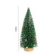 thumbnail image 3 of Christmas Tree Stems Decorations,Miniature Christmas Tree,Snow Frosted Cedar Tower Style Christmas Decoration,Holiday Decoration for Desktop Party Displays,10inch, 3 of 8