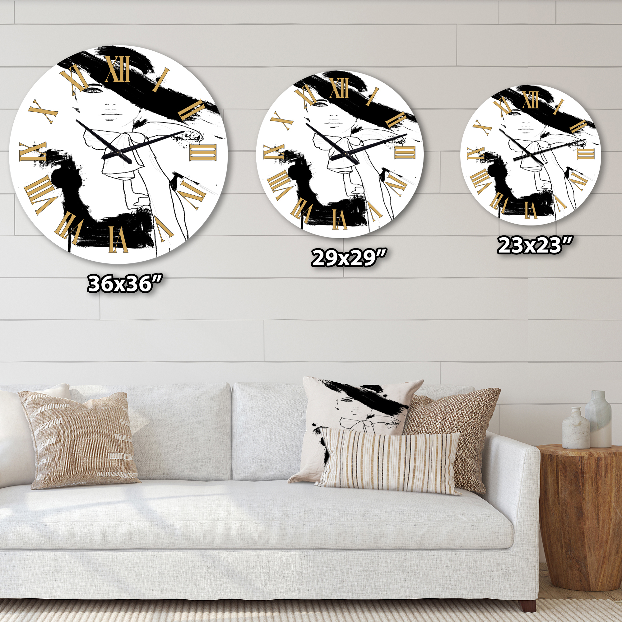 Designart 1 in Quartz Modern/Contemporary Wall Clock