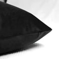 thumbnail image 4 of DEWEL 18 x 18 In Pillow Covers 2 Pack Throw Pillow Covers,  Black Soft Velvet Solid Pillow Cases, Square Cushion Cases for Sofa Bedroom Car Chair Bench, Machine Washable, 4 of 10