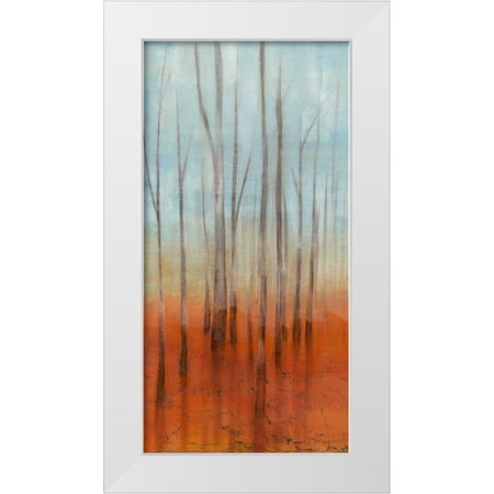 Goldberger Jennifer 18x32 White Modern Wood Framed Museum Art Print Titled - Birch Forest I